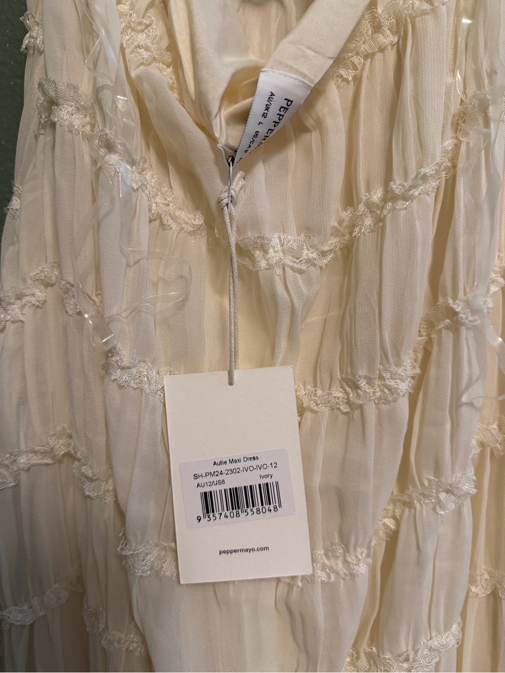 Peppermayo Cream Backless Halter Maxi Dress - Picture 5 of 5